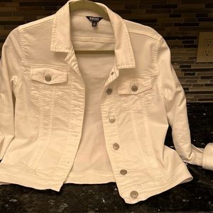 White denim jacket size small
